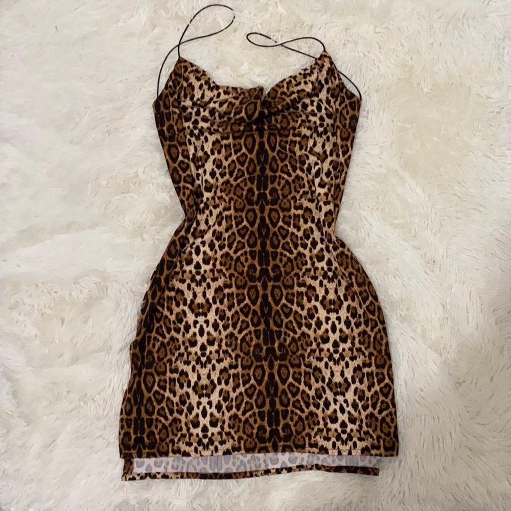 Leopard Print Mini Dress